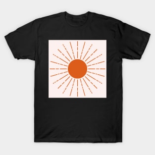 Orange sun - monochromatic pattern for sophisticated vibes T-Shirt